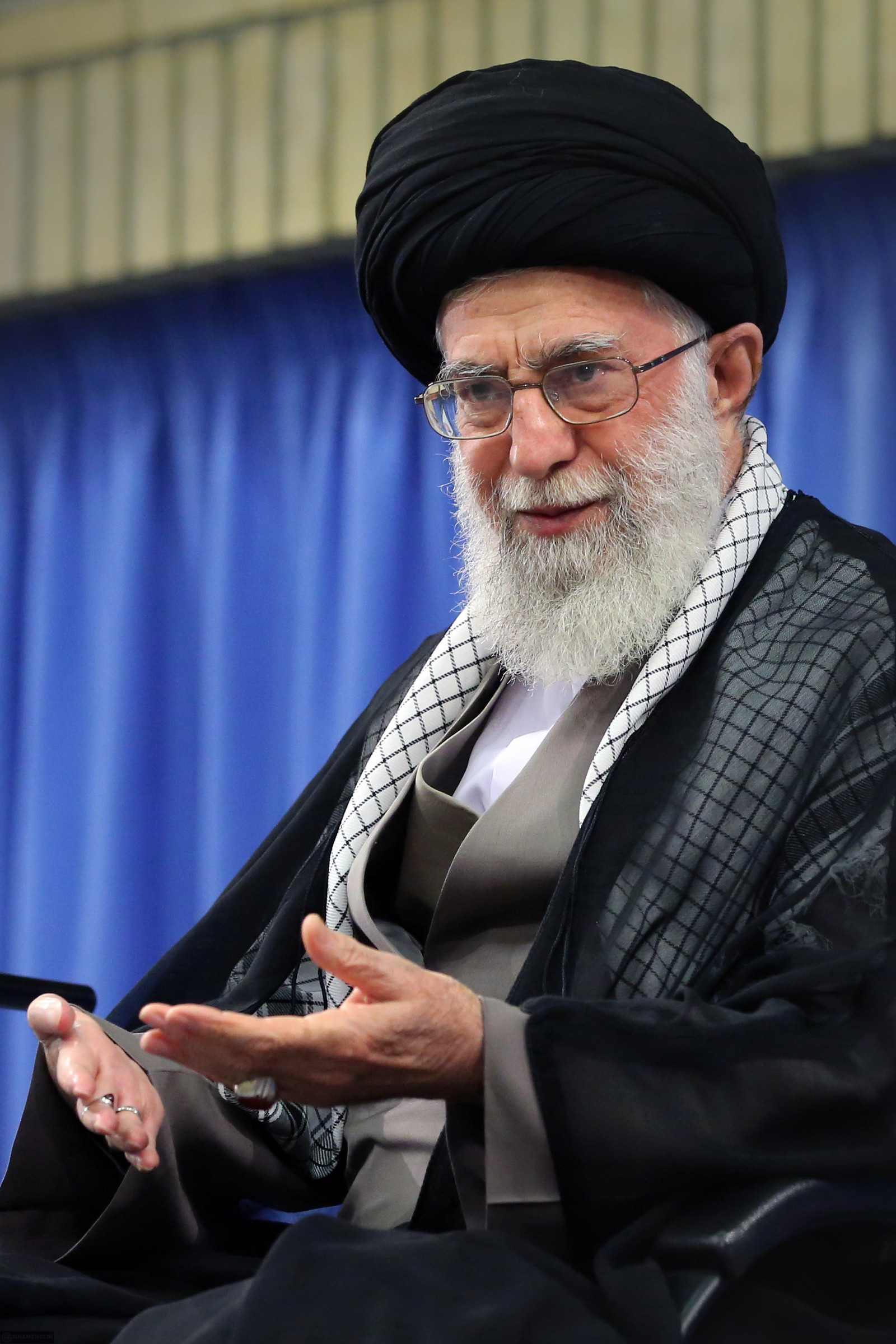Shaheed Sayyed Ali Khamenei delivering a religious address