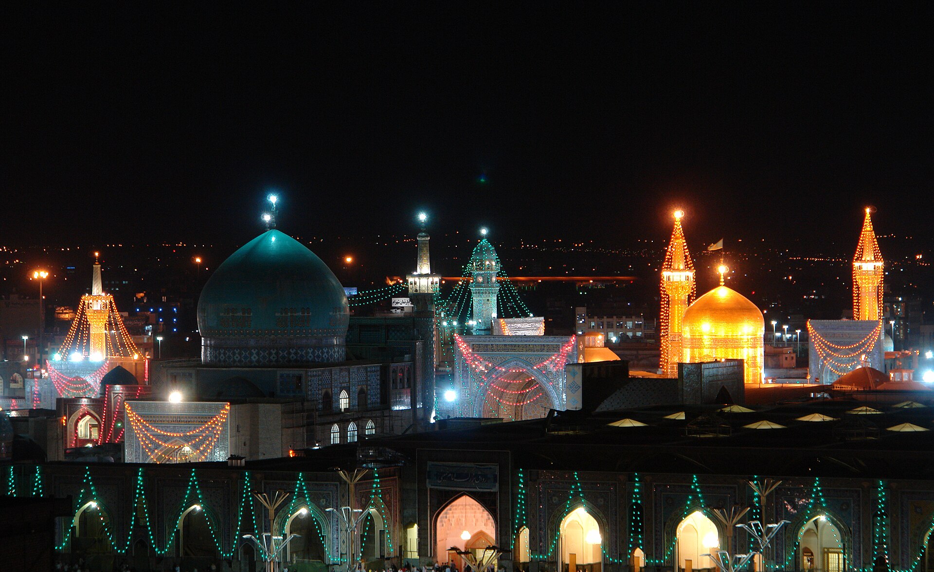 The shrine of Imam Reza in Mashhad